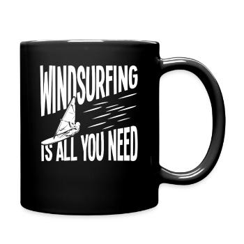 Windsurfing: Everything you need - Full Colour Mug - black - Right