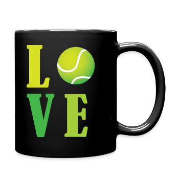 J’adore le tennis - Mug uni - noir - Droite