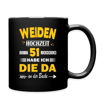 51 ans de relation Anniversaire de mariage - Mug uni - noir - Droite
