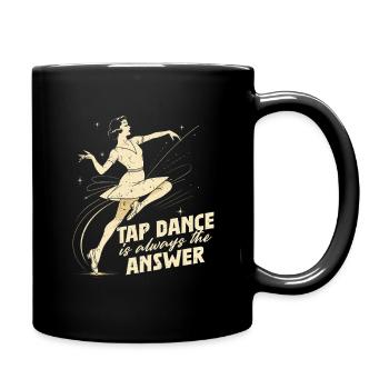 Stepptanz Stepptänzer Stepptänzerin Stepper - Tasse einfarbig - Schwarz - Rechts