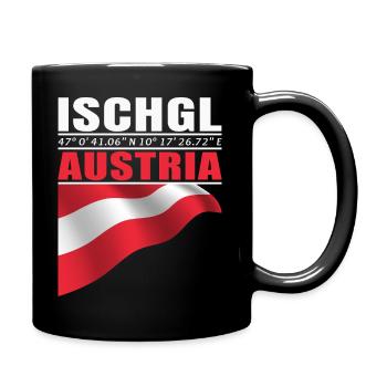 Ischgl - Tasse einfarbig - Schwarz - Rechts