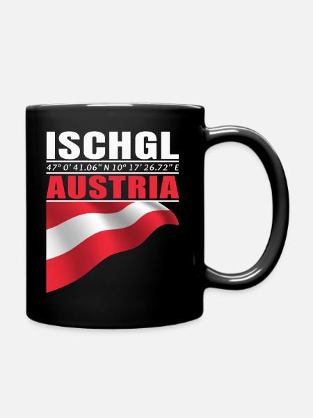 Ischgl - Tasse einfarbig - Schwarz