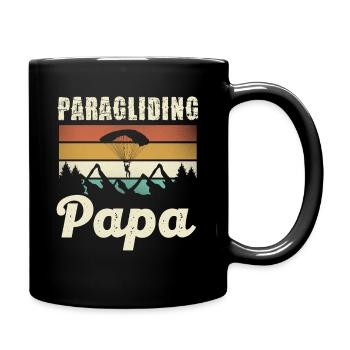 Motif du papa parapente - Mug uni - noir - Droite