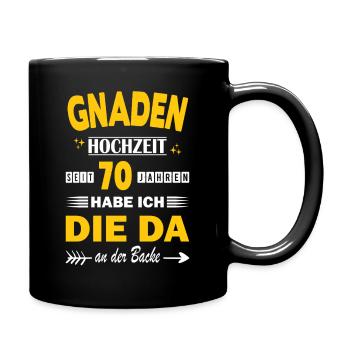 70 ans de mariage anniversaire de relation Mariage Anniversaire de mariage - Mug uni - noir - Droite