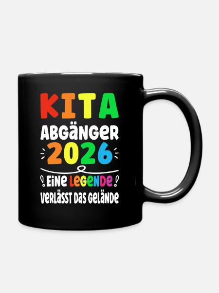 Kita Abgänger 2026 Legende Verlässt das Gelände - Tasse einfarbig - Schwarz