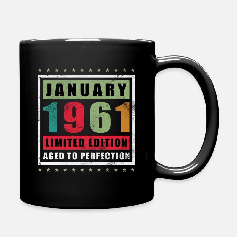 65e anniversaire Original janvier 1961 - Mug uni - noir