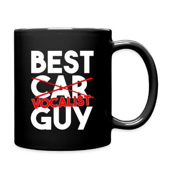 Best Vocalist Guy Ever Funny Singing Musician Love - Full Colour Mug - black - Right