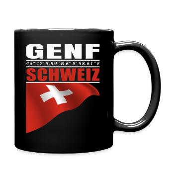 Genf - Tasse einfarbig - Schwarz - Rechts