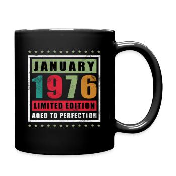 Januar 1976 Limited Edition - Tasse einfarbig - Schwarz - Rechts