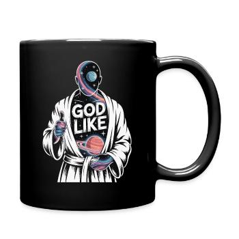 God Like Galaxy Design - Tasse einfarbig - Schwarz - Rechts