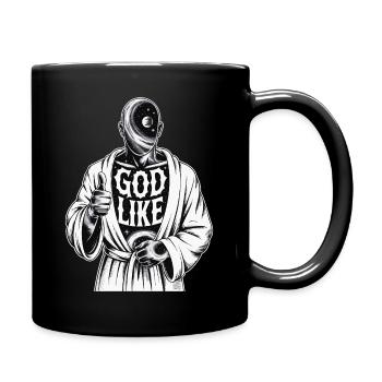 God Like Galaxy Design - Tasse einfarbig - Schwarz - Rechts