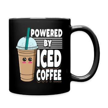 Graphique pastel de café glacé Kawaii mignon - Mug uni - noir - Droite