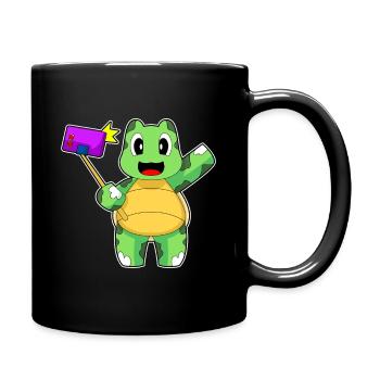 Turtle Smartphone - Full Colour Mug - black - Right