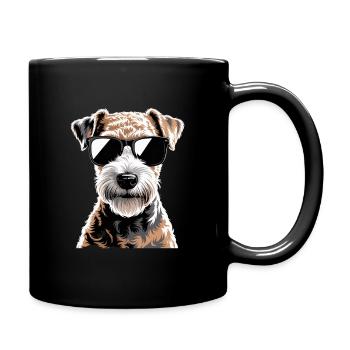 Lakeland Terrier - Mug uni - noir - Droite