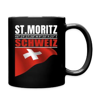 St. Moritz - Tasse einfarbig - Schwarz - Rechts