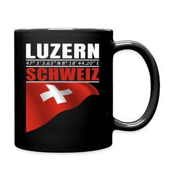 Luzern - Tasse einfarbig - Schwarz - Rechts