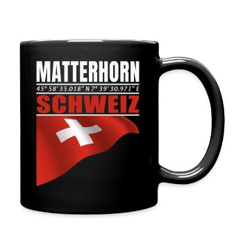 Cervin - Mug uni - noir - Droite