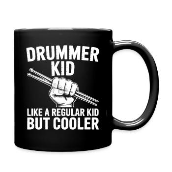Drummer Spruch Lustiges Schlagzeuger Geschenk - Tasse einfarbig - Schwarz - Rechts