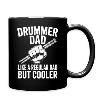 Drummer Spruch Lustiges Schlagzeuger Geschenk - Tasse einfarbig - Schwarz - Rechts