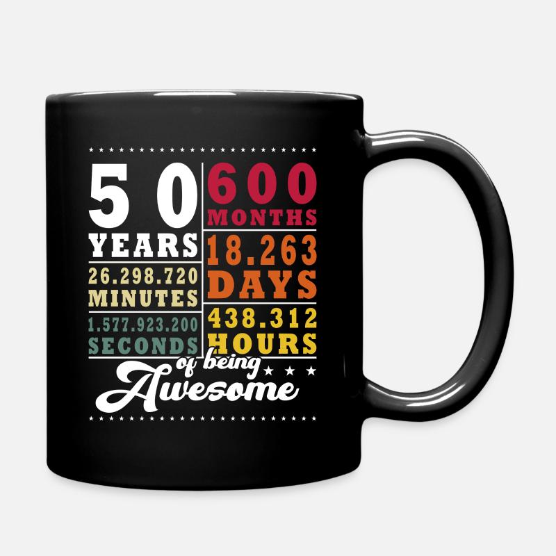 50e anniversaire Quarante-cinquième anniversaire - Mug uni - noir