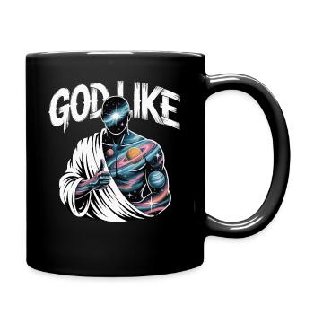 God Like Galaxy Design - Tasse einfarbig - Schwarz - Rechts