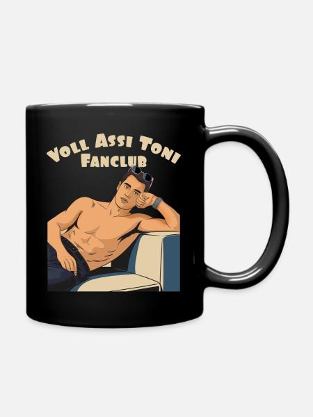 Toni's Fanclub - Tasse einfarbig - Schwarz
