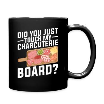 Charcuterie Artist Board mit Deckel-Käse - Tasse einfarbig - Schwarz - Rechts