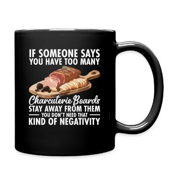 Charcuterie Lover Board Käseherstellung - Tasse einfarbig - Schwarz - Rechts