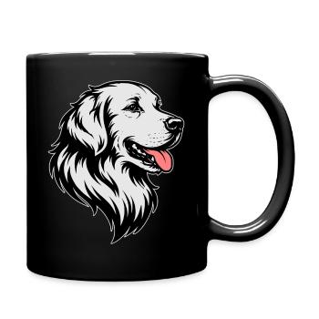 Golden Retriever - Mug uni - noir - Droite