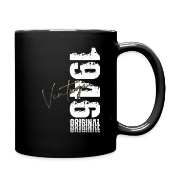 80th Birthday Gift Husband Vintage Vintage 1946 - Full Colour Mug - black - Right