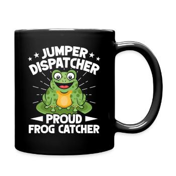 Frog Catcher Dispatcher Proud Frog - Tasse einfarbig - Schwarz - Rechts