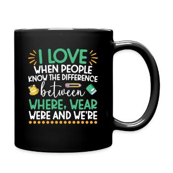  ELA Teacher Appreciation English Language Arts - Full Colour Mug - black - Right