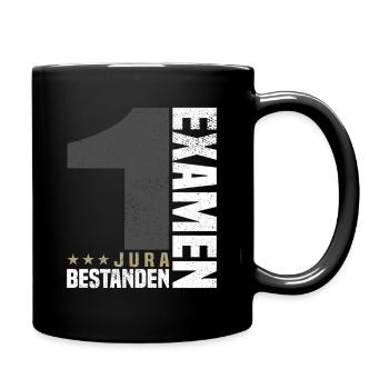 Congratulations 1st Exam Law - Full Colour Mug - black - Right