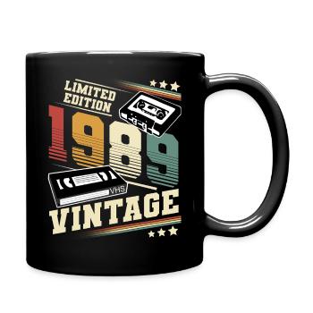 1989 Année de naissance Année de fabrication Anniversaire millésime - Mug uni - noir - Droite