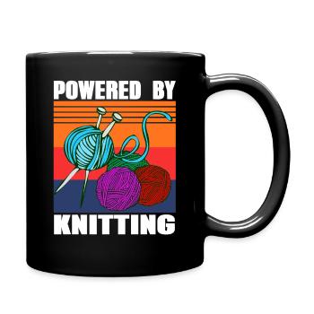 Style fierté du fil rétro tricoté - Mug uni - noir - Droite