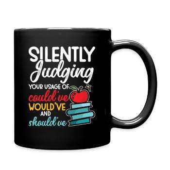  ELA Teacher 1st Day of School English Language - Full Colour Mug - black - Right
