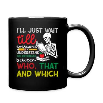  English Language Arts Teacher 1st day of School - Full Colour Mug - black - Right
