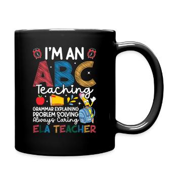 Équipe de l’équipe des enseignants d’anglais Équipe Arts du langage anglais - Mug uni - noir - Droite