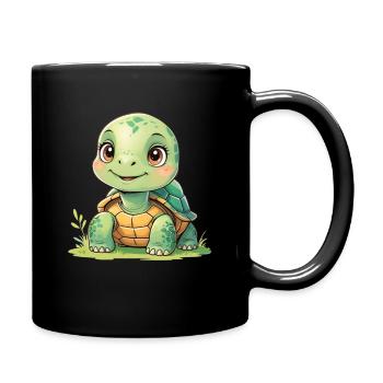 Cuddly Turtle Sunshine - Full Colour Mug - black - Right