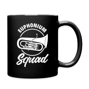 Vintage Euphonium Player - Full Colour Mug - black - Right