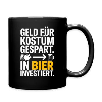 Carnival Money Saved for Costume Beer Booze Party - Full Colour Mug - black - Right