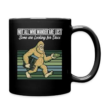 Disc Golf : Tous ceux qui errent ne sont pas perdus - Mug uni - noir - Droite