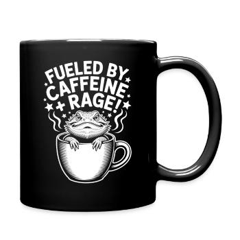 Coffee Sayings Caffeine Funny Coffee Gift - Full Colour Mug - black - Right