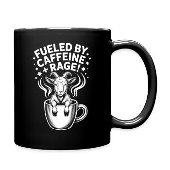 Coffee Sayings Caffeine Funny Coffee Gift - Full Colour Mug - black - Right