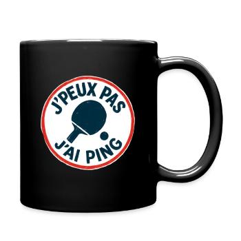 I can't I Ping - Full Colour Mug - black - Right