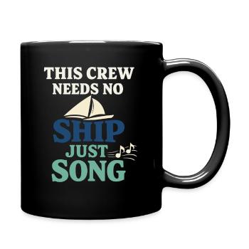 Shanty Crew folk music community - Full Colour Mug - black - Right