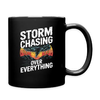 Storm Chasing Over Everything Tornado Jäger - Full Colour Mug - black - Right