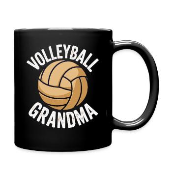 Volleyball Grandma – Proud Grandma - Full Colour Mug - black - Right