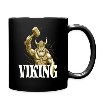 Viking Viking Legend Sailor Odin Raven Fighter - Full Colour Mug - black - Right