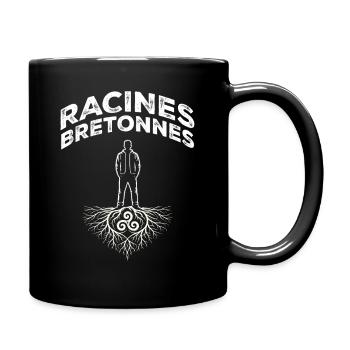 Brittany Breton Roots Triskell Identity - Full Colour Mug - black - Right